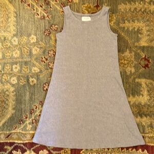 Girls large Old Navy gray ribbed tank dress